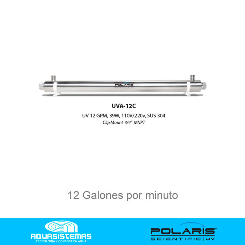 FILTRO PARA AGUA ULTRAVIOLETA UVR4-I-12 12GPM 115V - Imagen 2