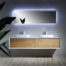 MUEBLE PARA BAÑO CON ESPEJO Y LAVAMANOS FIONA 1.40x0.55x0.40