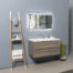 MUEBLE PARA BAÑO CON ESPEJO Y LAVAMANOS ANGELA 0.99x0.47x0.50M - Imagen 4