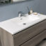 MUEBLE PARA BAÑO CON ESPEJO Y LAVAMANOS ANGELA 0.99x0.47x0.50M - Imagen 2