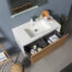 MUEBLE PARA BAÑO CON ESPEJO Y LAVAMANOS FURLA 0.90x0.48x0.40M - Imagen 6