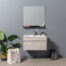 MUEBLE PARA BAÑO CON ESPEJO Y LAVAMANOS PAOLA 0.71x0.46x0.17M