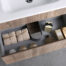MUEBLE PARA BAÑO CON ESPEJO Y LAVAMANOS PAOLA 0.90x0.45x0.45M - Imagen 4