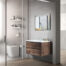 MUEBLE PARA BAÑO CON ESPEJO Y LAVAMANOS SLICE 0.74x0.47x0.50M - Imagen 7