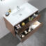 MUEBLE PARA BAÑO CON ESPEJO Y LAVAMANOS SLICE 0.74x0.47x0.50M - Imagen 2