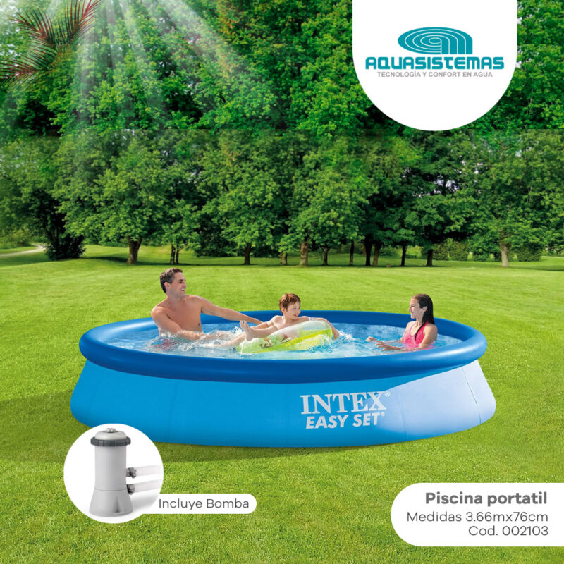 PISCINA INFLABLE 12 PIES X 30" W/PUMP