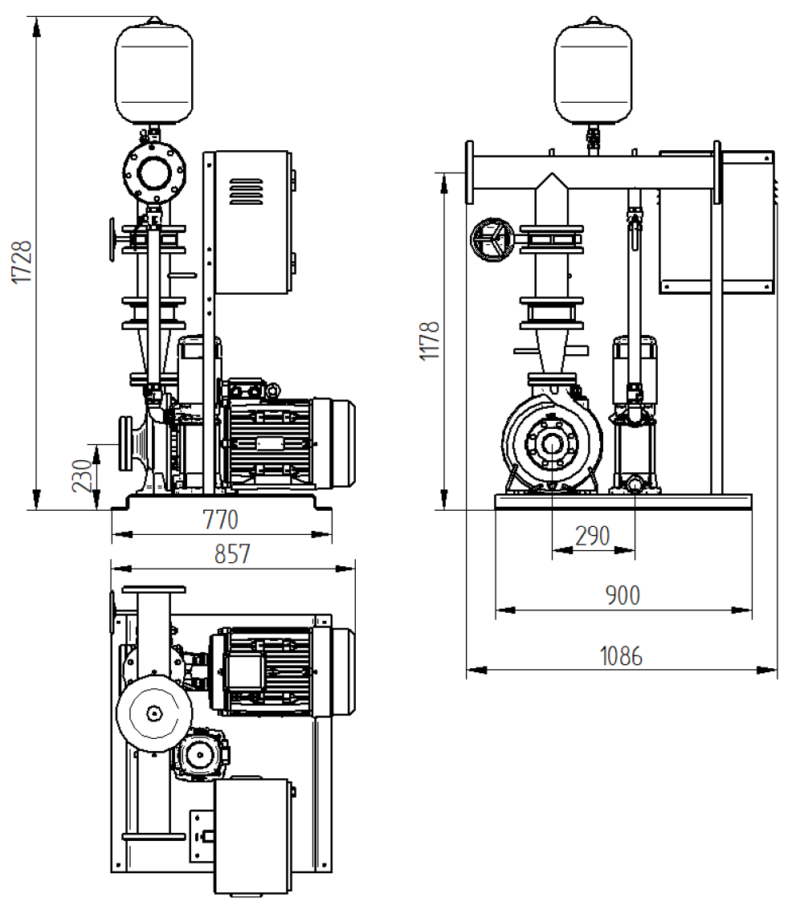 SISTEMA CONTRA INCENDIO ESPA UE54-70 230V 3F - Imagen 2